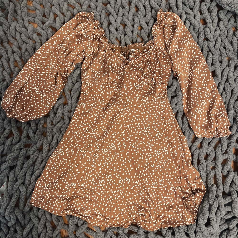 Impressions Boutique Painting Paris Babydoll Dress NWT